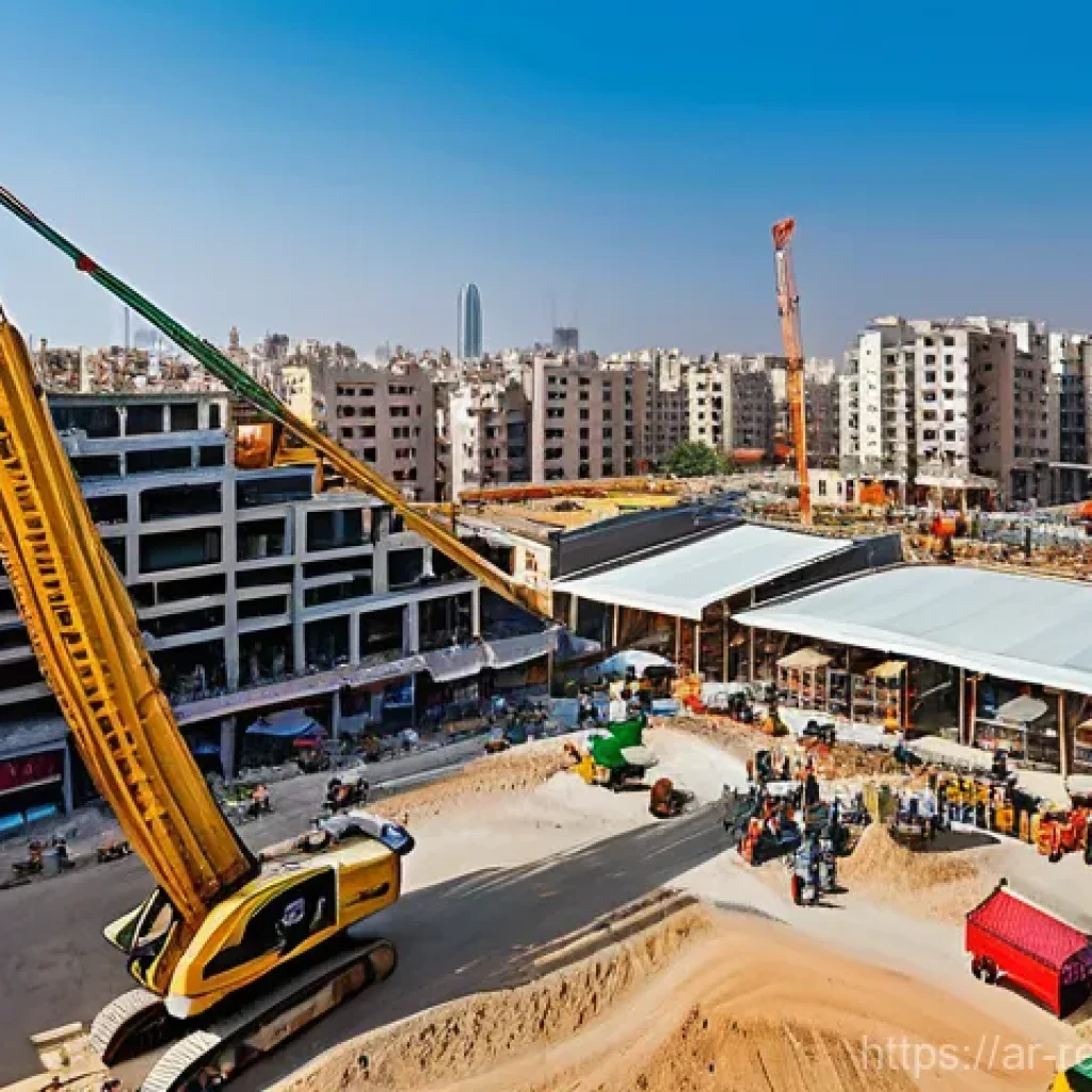 부동산 투자에 대한 사회적 영향 - **Prompt 1: Vibrant Urban Regeneration and Community Prosperity**
    A bustling, high-angle panoram...