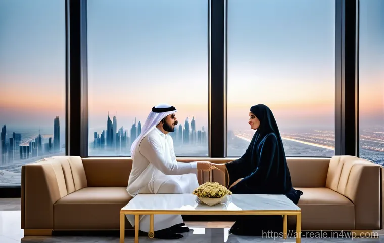 부동산 투자에서의 고객 관계 관리 - **Image Prompt: Building Trust in Real Estate in the Gulf Region**
    "A professional, elegant Arab...