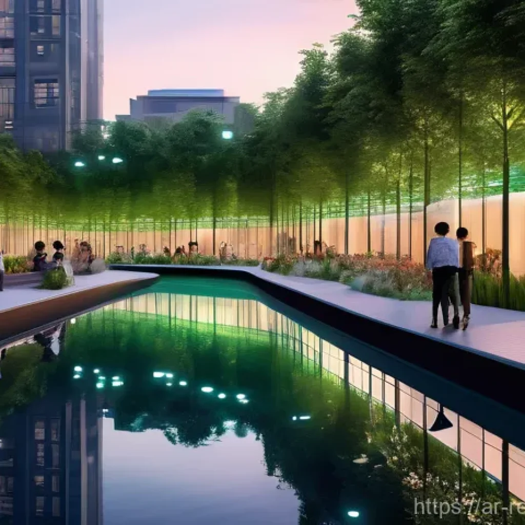 부동산 투자 및 관련 기술 혁신 - Smart City Oasis: Future Living & Community**

"A panoramic view of a sophisticated smart city at su...